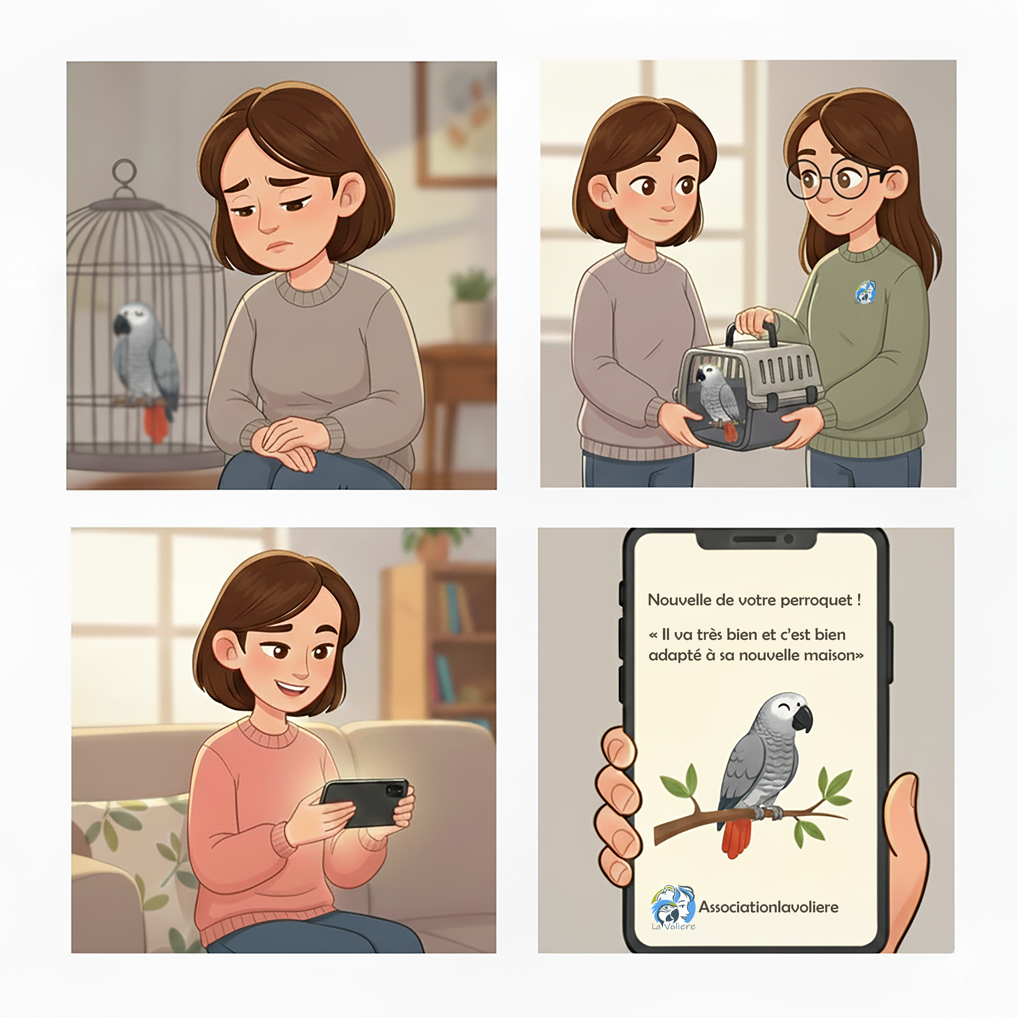 Procédure pour confier un oiseau à l'Association LaVolière - Protection et sauvetage